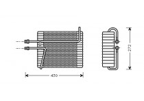 VERDAMPER VOLVO 760-960 LHD 87-96