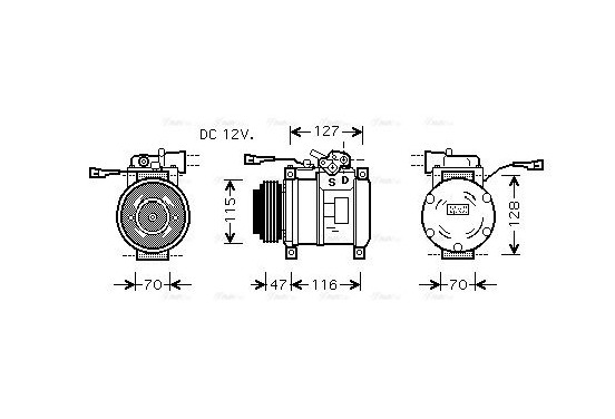 Compressor, airconditioning