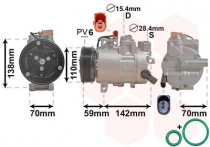 Compressor, airconditioning