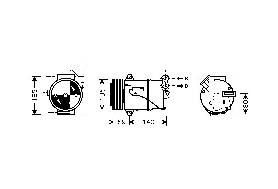 AIRCO COMPRESSOR 1.9 CDTi Automatische AC