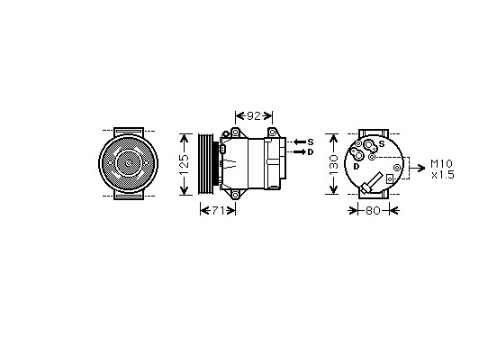 AIRCO COMPRESSOR -8/05 1.4 / 1.6