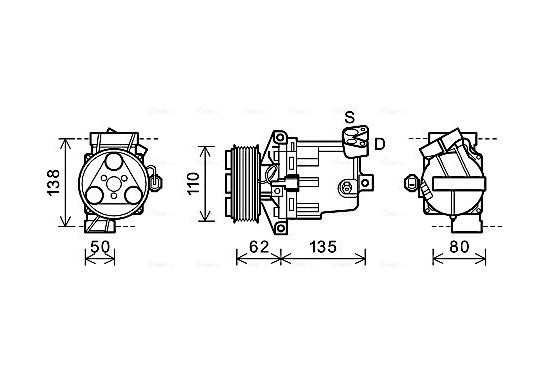 Compressor, airconditioning