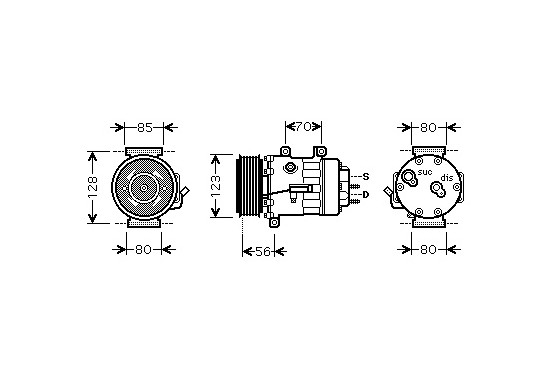 COMPRESSOR P307 20HDi MT/AT 03-