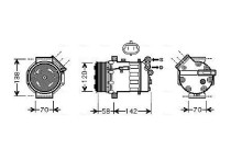 Compressor, airconditioning