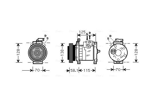 Compressor, airconditioning