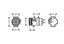 Compressor, airconditioning