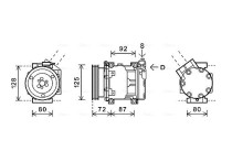 Compressor, airconditioning