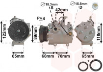 Compressor, airconditioning