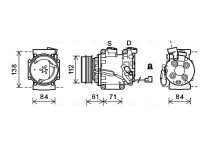 Compressor, airconditioning