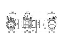 Compressor, airconditioning