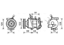 Compressor, airconditioning