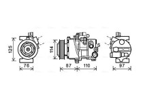 Compressor, airconditioning