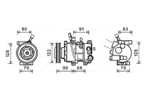 Compressor, airconditioning