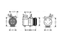 Compressor, airconditioning