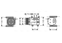 Compressor, airconditioning