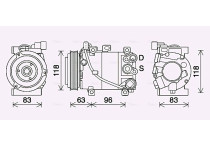 Compressor, airconditioning