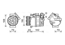 Compressor, airconditioning