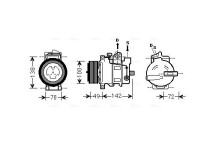 Compressor, airconditioning