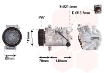 Compressor, airconditioning