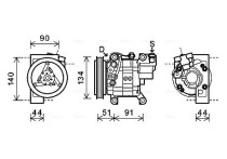 Compressor, airconditioning