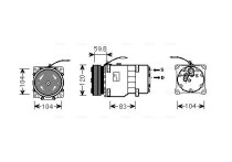 Compressor, airconditioning