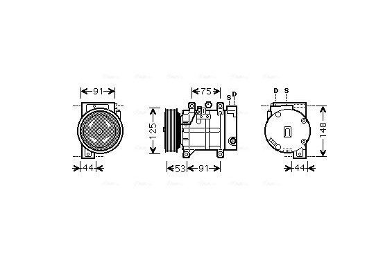 Compressor, airconditioning