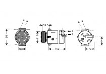 AIRCO COMPRESSOR 2.0 TD -99