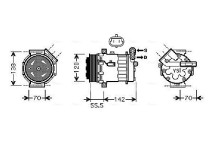 Compressor, airconditioning