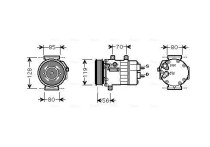 Compressor, airconditioning