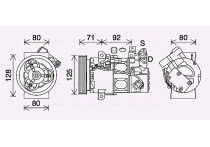 Compressor, airconditioning