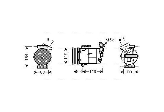 Compressor, airconditioning