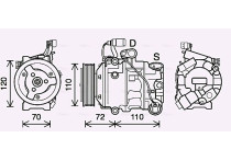 Compressor, airconditioning