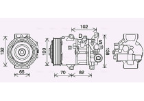 Compressor, airconditioning