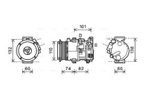 Compressor, airconditioning