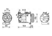 Compressor, airconditioning