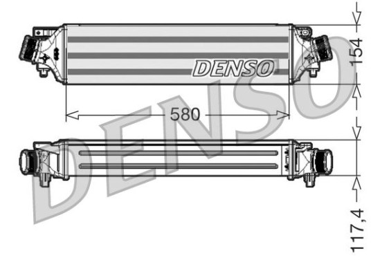 Intercooler DIT01002 Denso