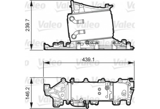 Intercooler, inlaatluchtkoeler 818265 Valeo