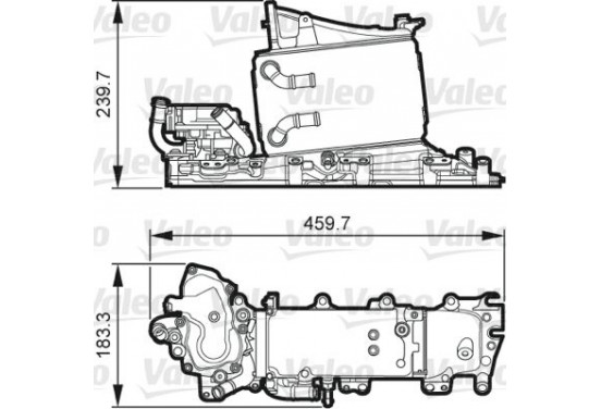 Intercooler, inlaatluchtkoeler 818268 Valeo