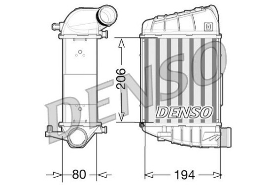 Intercooler DIT02028 Denso