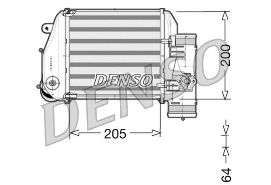 Intercooler DIT02024 Denso