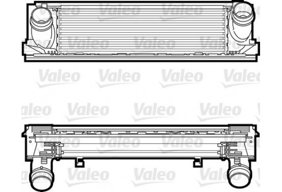 Intercooler, inlaatluchtkoeler 818263 Valeo