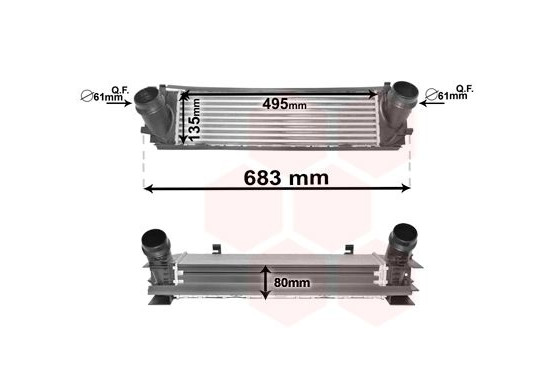 Intercooler 06004464 International Radiators