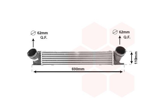 INTERCOOLER 1- en 3-SERIE 1.6D/1.8D/2.0D vanaf '04 06004378 International Radiators