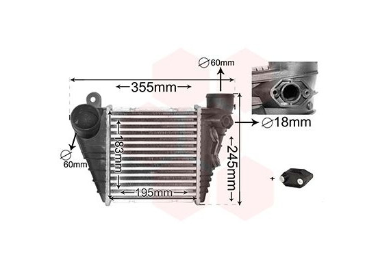 INTERCOOLER 1.8 Turbo  tot '99 03004185 International Radiators Plus