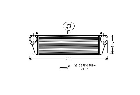 INTERCOOLER 525D/530D/730D vanaf '08 06004376 International Radiators