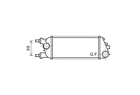 Intercooler 73004100 International Radiators