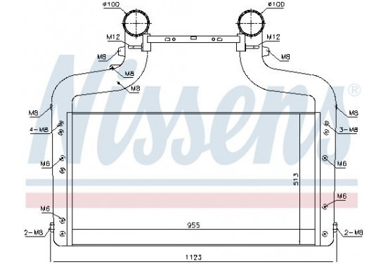 Intercooler 96083 Nissens