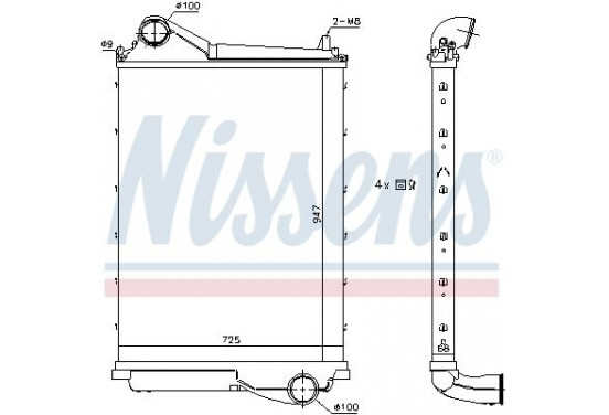 Intercooler 961185 Nissens