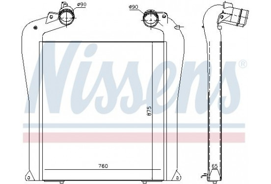 Intercooler 961434 Nissens