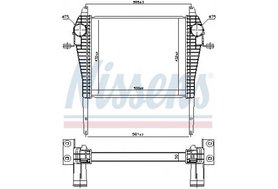 Intercooler 96184 Nissens